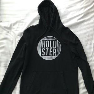 Hollister Logo Hoodie Black - Size M
